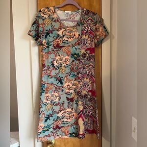 Floral Mismatch Pattern Dress